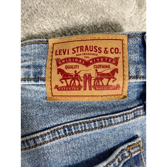 Levis Jeans Womens 26 Blue Ribcage Straight Ankle Button Fly Light Wash Denim - Picture 5 of 15